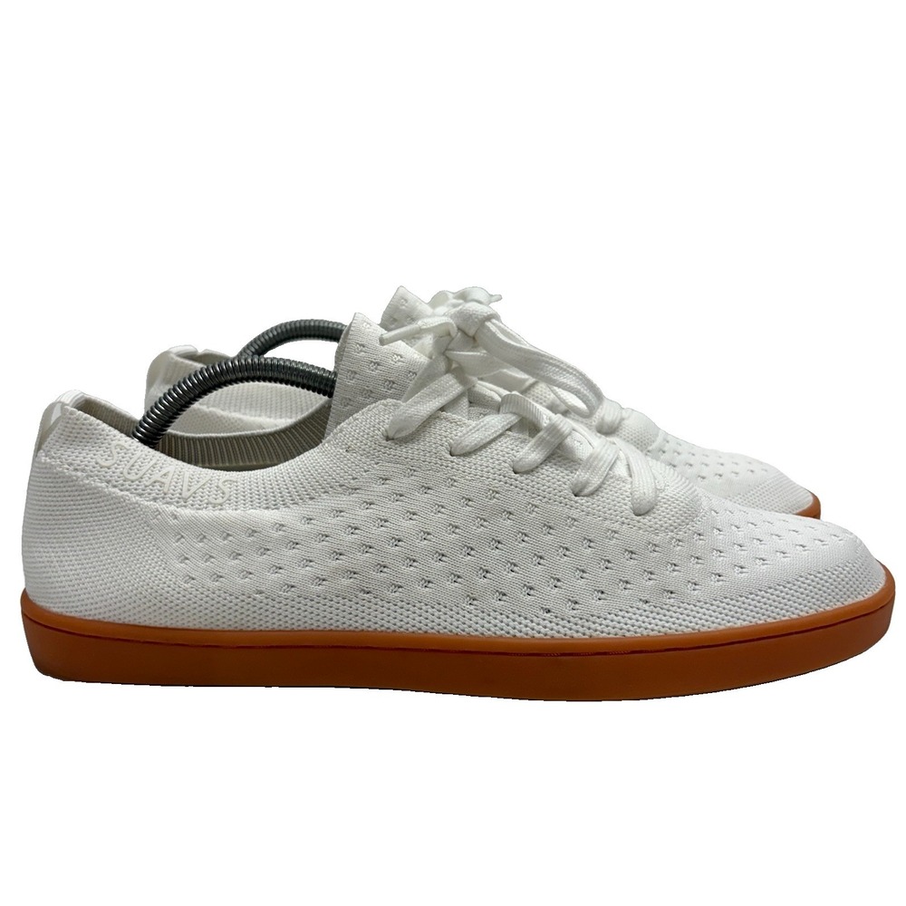Suavs The Zilker Gum Lace Up Knitted Men's Sneaker Shoes US 12 Marshmallow Clean
